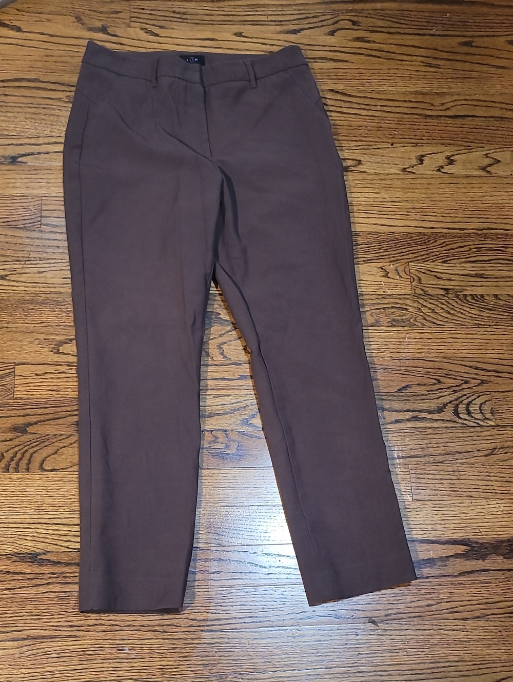 White House Black Market Chocolate Straight-Leg Dress Pants